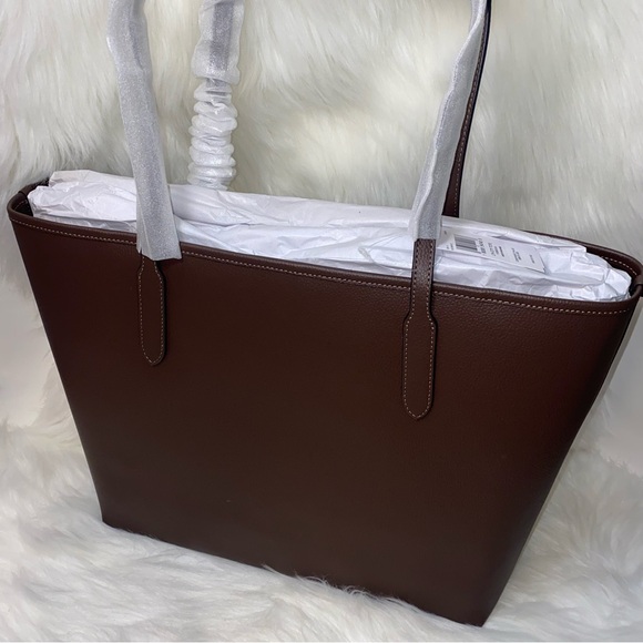 Coach 🤎 leather purse Tote bag New - Picture 5 of 13